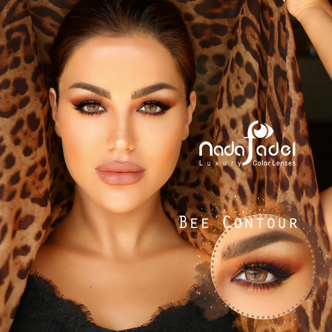Bee Contour Brown Colored Contact Lenses