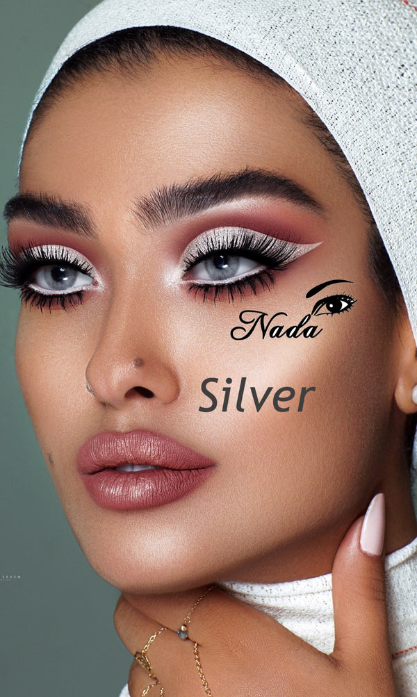 Silver Gray Colored Contact Lenses - Natural &amp; Striking Look